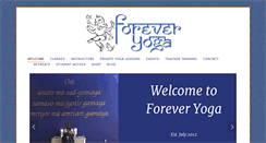 Desktop Screenshot of forever-yoga.com