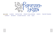Tablet Screenshot of forever-yoga.com